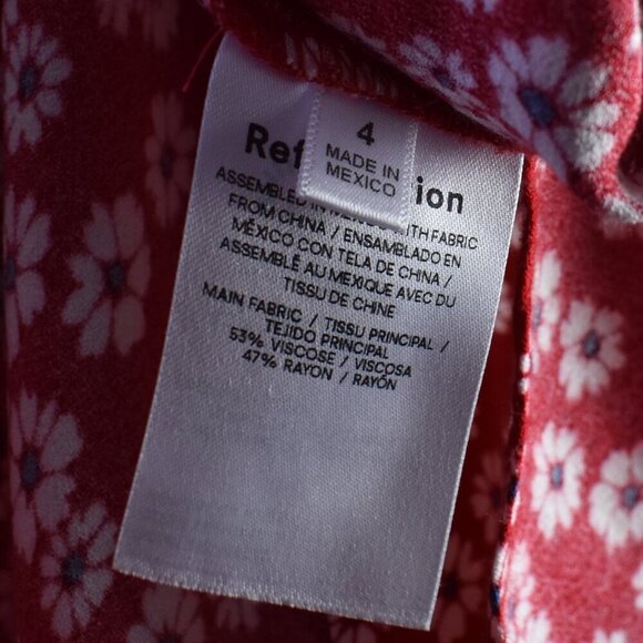 Reformation Lacey Jenna Red Floral Midi Dress - 4 - Picture 13 of 13